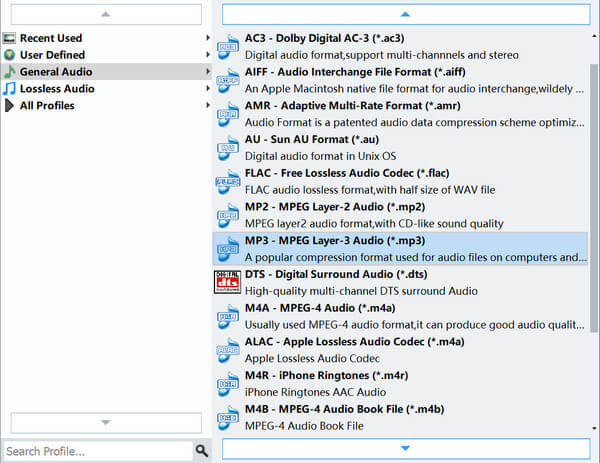 Audio Formats