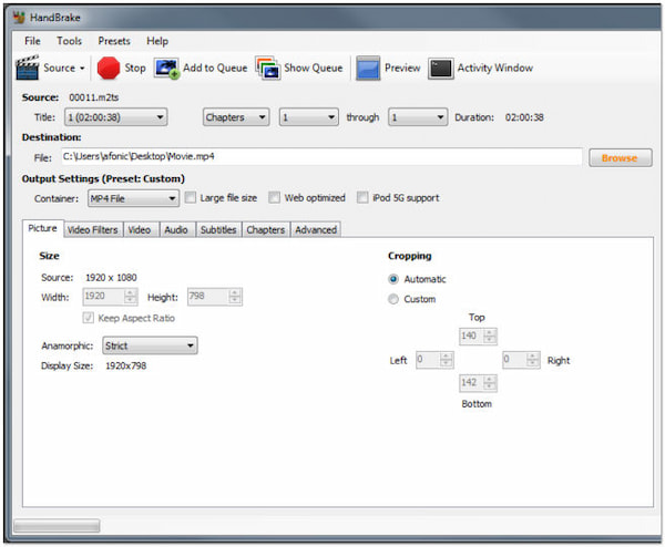 Convert Blu Blu-ray to MP4 Handbrake