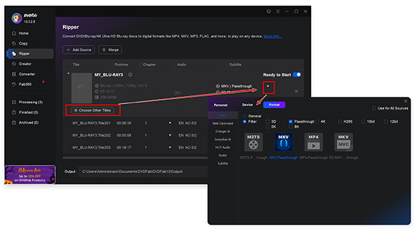 Dvdfab Blu-ray Ripper Output