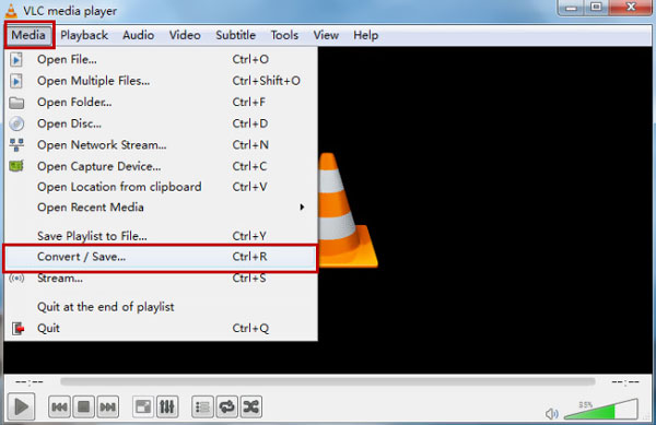 Convert feature vlc