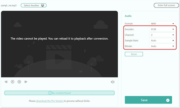 Modify Audio Parameters