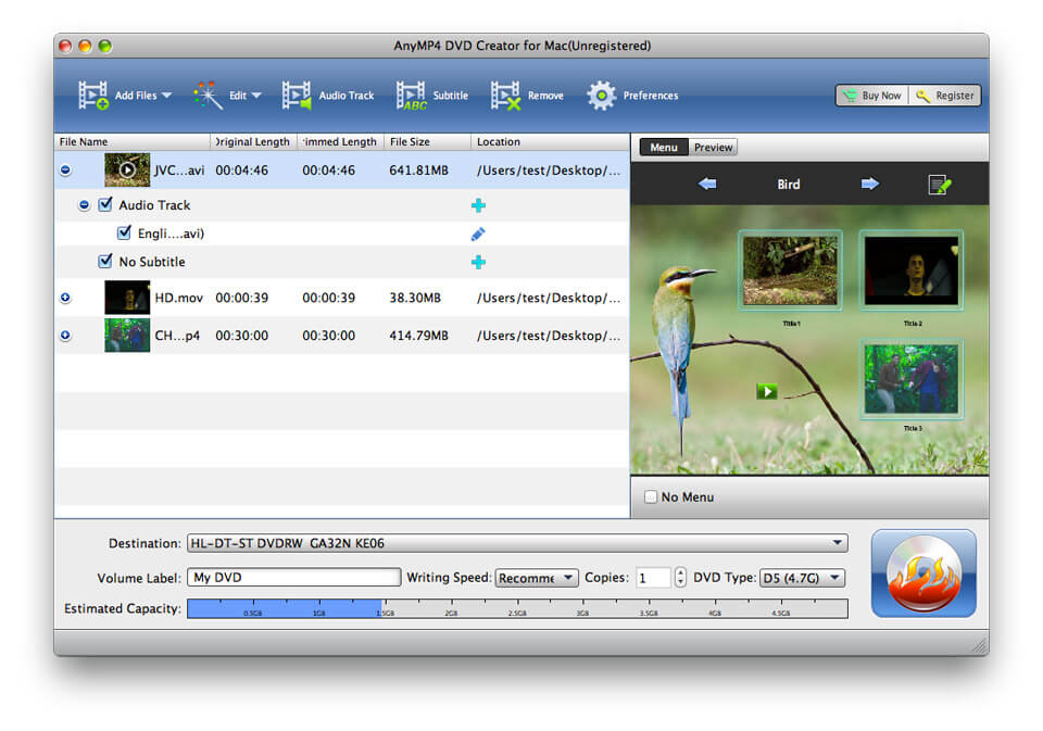 AnyMP4 DVD Creator