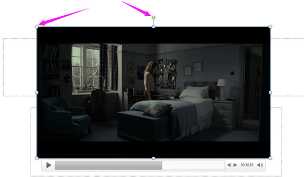 Rseize Video Inserted into PPT