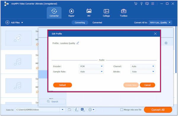 Configure Audio Settings