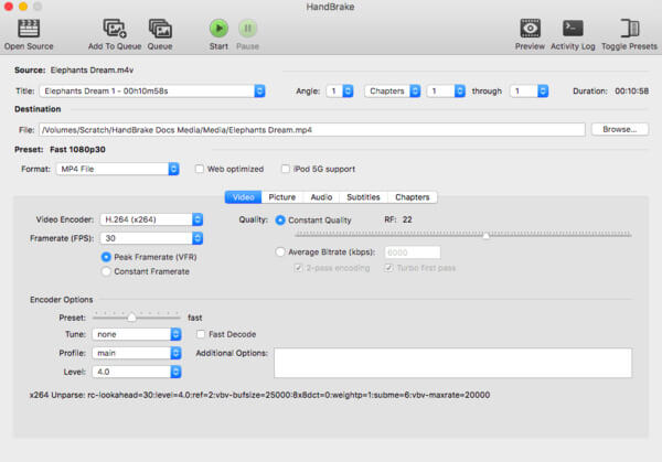 Handbrake psp converter