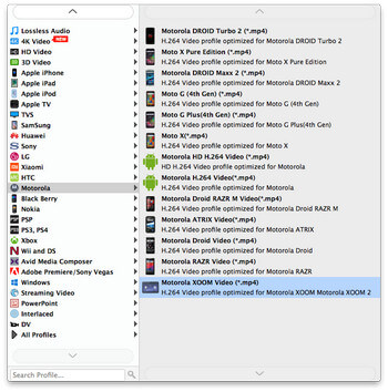 Choose output format