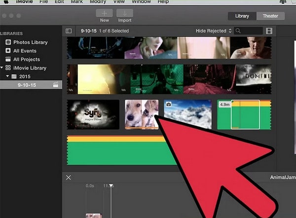 Open Imovie And Choose ile