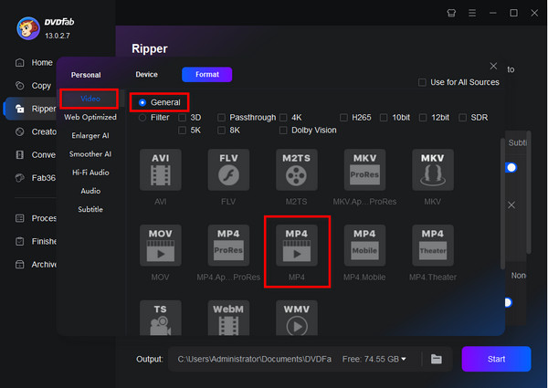 Dvdfab Dvd Ripper Mac Choose Mp4