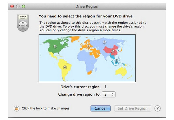 Change Dvd Region Code on Mac