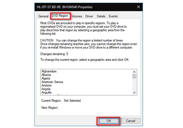 Change Dvd Region Code on Windows