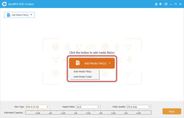 Add Files Folders To Be Made Dvd