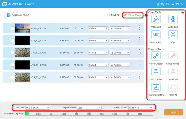 Edit And Set Dvd Parameters