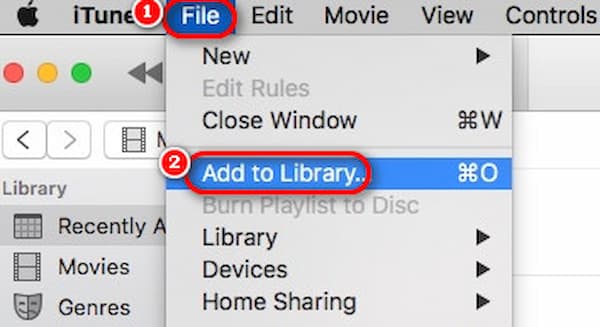 iTunes Open File