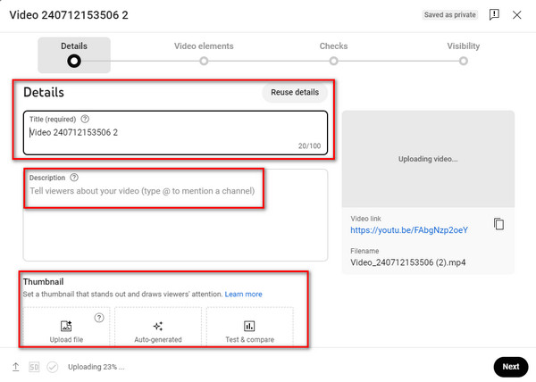 Youtube Edit Video Settings