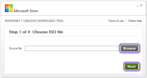 How to Use Windows USB DVD Download Tool Browse
