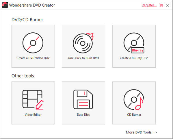 Wondershare DVD Creator Interface