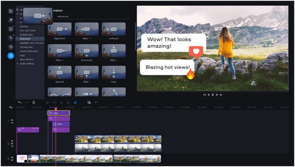 Movavi Video Editor Interface