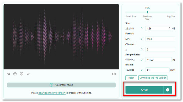 Audio Compressor Online Save