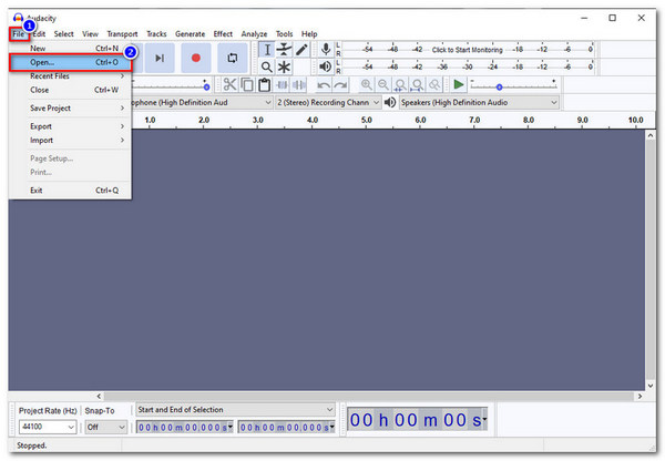 Audacity Add Audio File