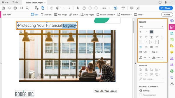 Edit a PDF File with Adobe Acrobat Pro