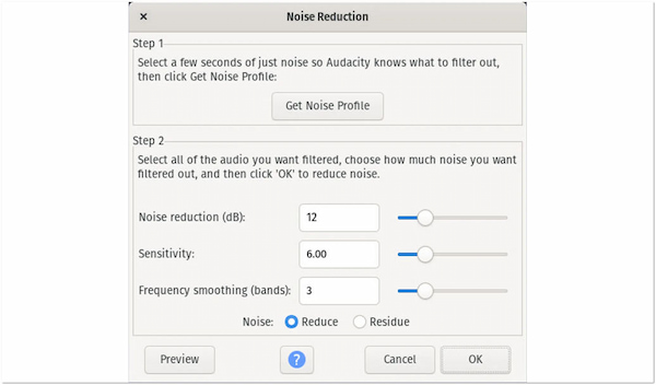 Audacity Remove Background Noise