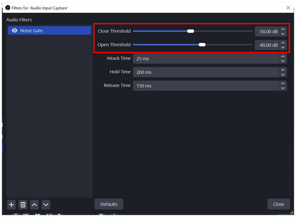 Obs Background Close Open Threshold