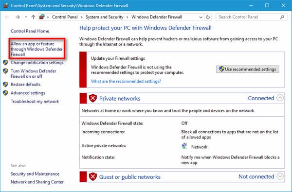 Open Defender Firewall