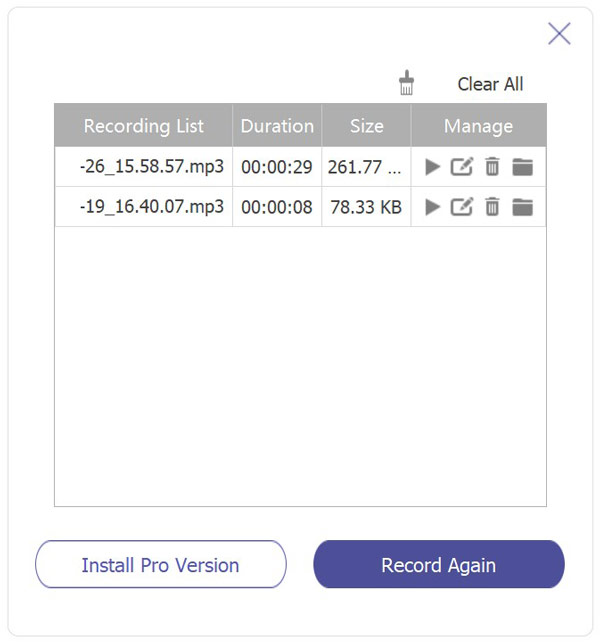 Stop Save Audio Recording