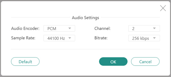 Adjust audio settings