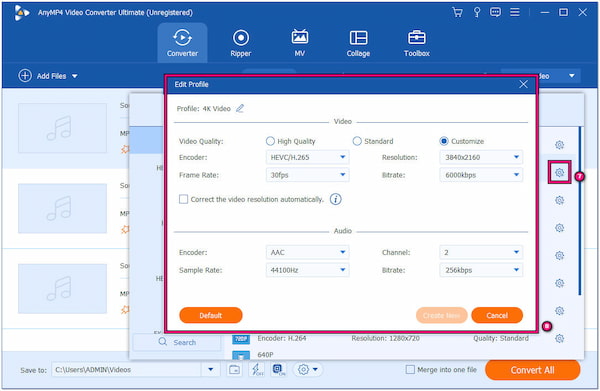 Configure Output Parameters