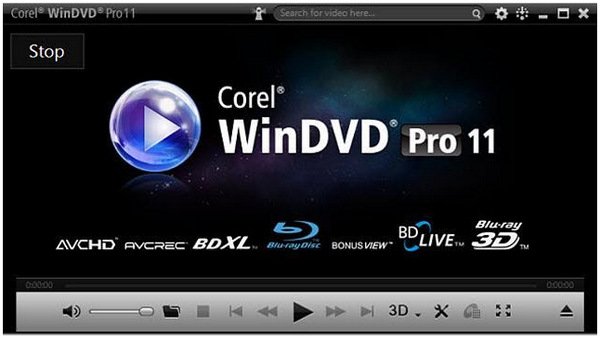 WinDVD Interface