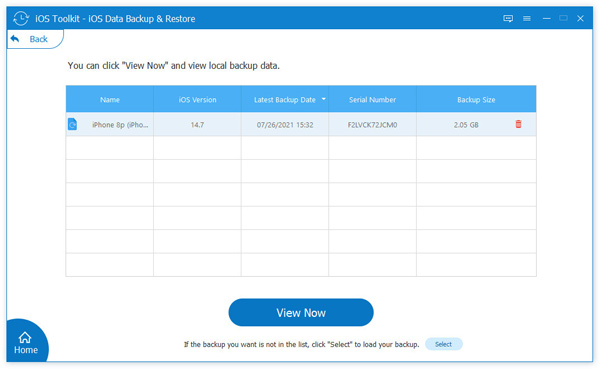 View iOS Backup