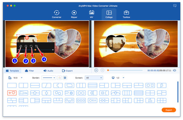 Edit Each Photo Split Screen