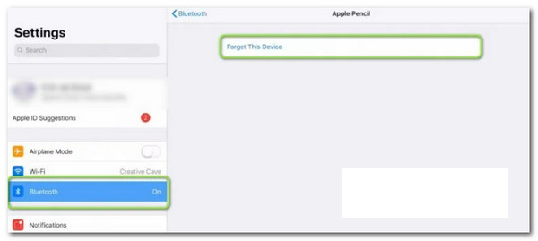 iPad Bluetooth Forget Device