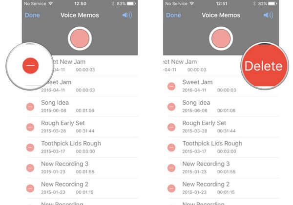 Multiple Voice Memos