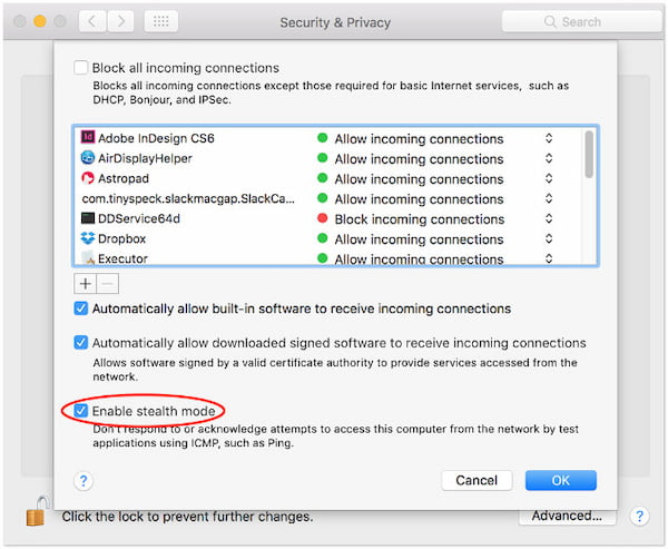 Adjust Network Firewall or Security Settings