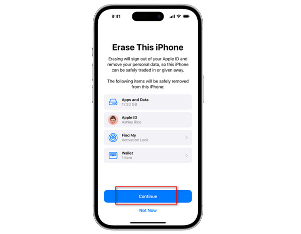 Remove Voicemail Password Confirm Erase All Settings