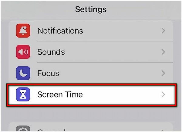 Select Screen Time