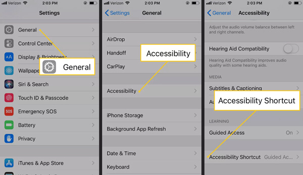 Accessibility Shortcut