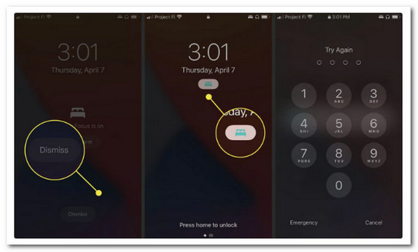 IOS Lock Screen Dismiss