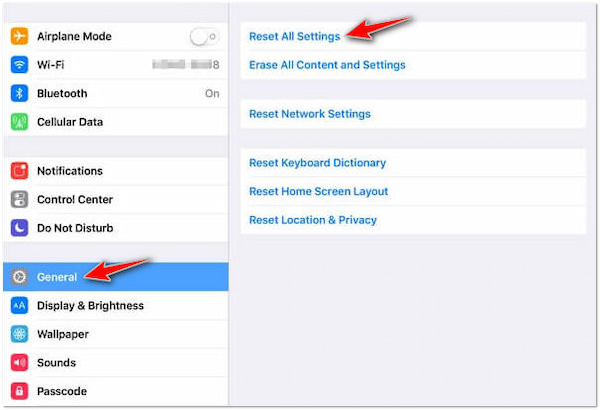 Reset IOS Settings