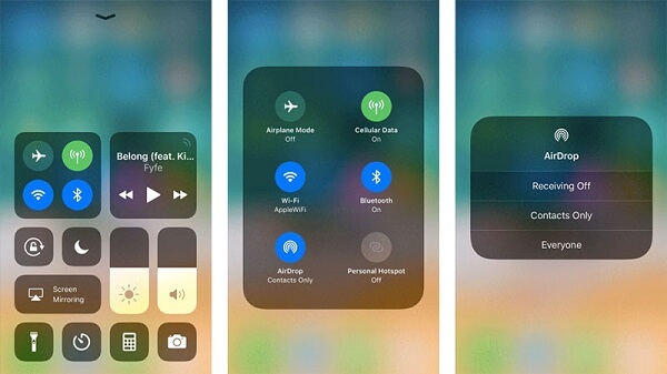 Turn Airdrop on iPhone