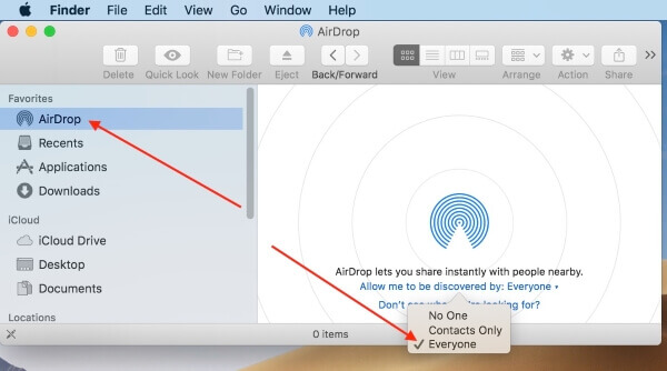 Enable Airdrop Mac