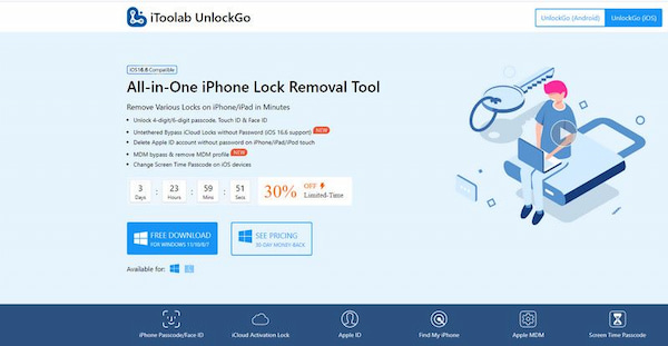 iToolab Unlockgo Website