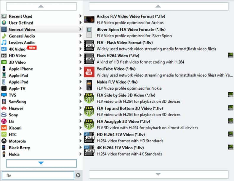 Add video and set output format