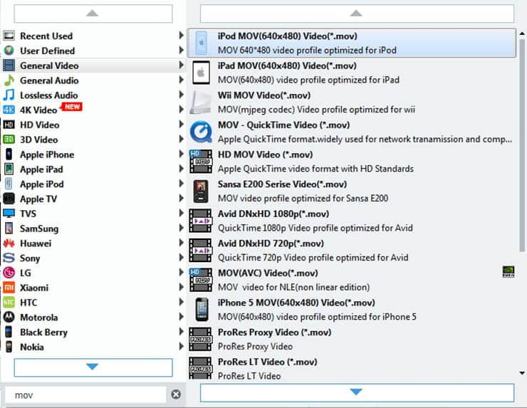 Add video and set output format