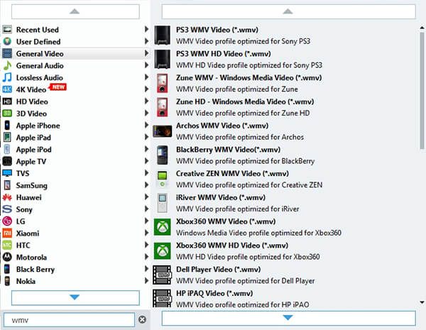 Load file and choose format