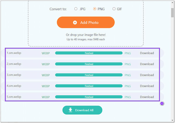 AnyMP4 Online Converter WEBP Converted PNG