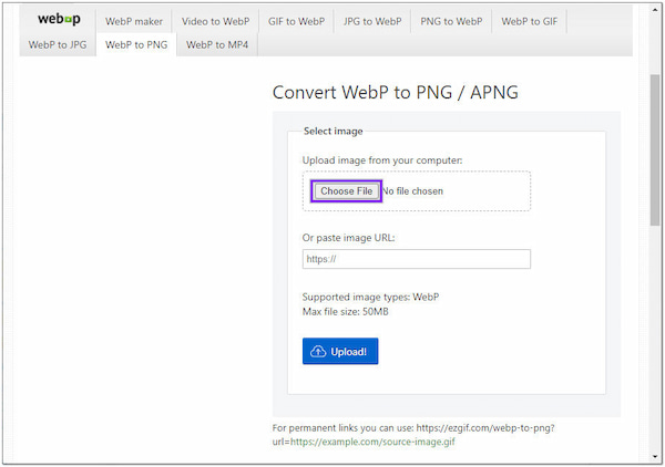 EZGIF Online Converter Choose File