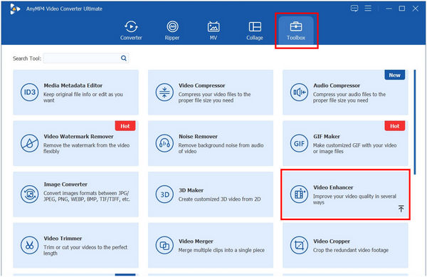 Anymp4 Video Converter Ultimate Toolbox Video Enhancer